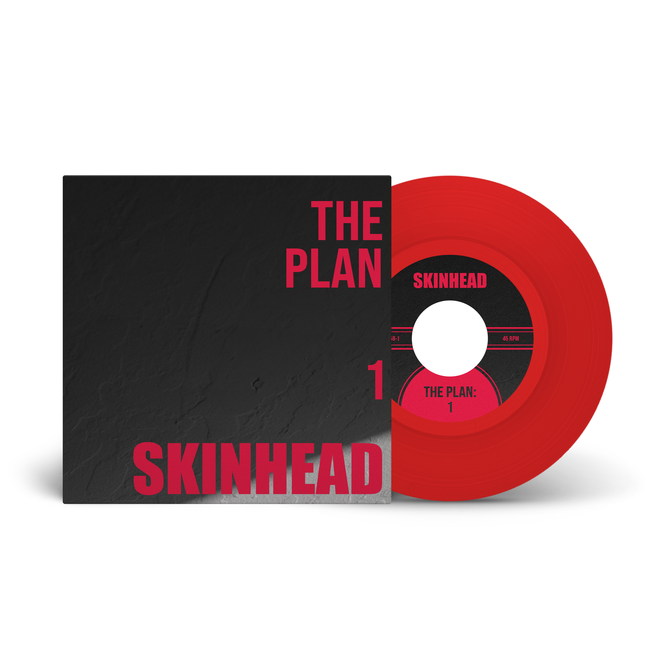 skinhead-the-plan-1-ep-7-vinyle-rouge-punk image 2