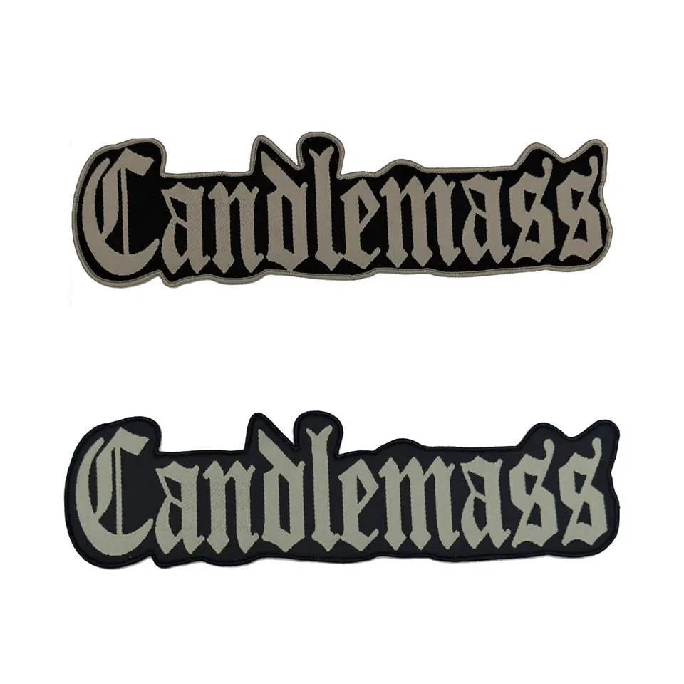 candlemass-logo-patch-tiss-surdimensionn-bordure-noire image 1