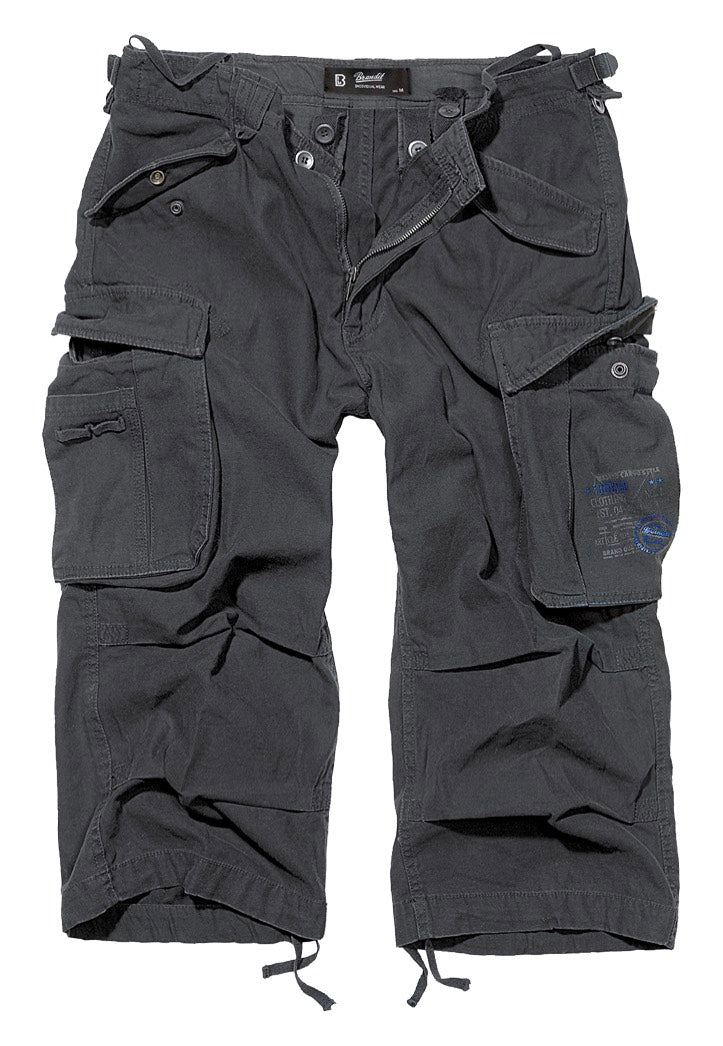 brandit-industry-3-4-noir-shorts-cargo-homme image 1