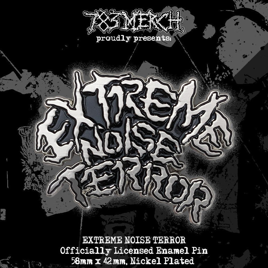 extreme-noise-terror-logo-pin-s-mail-noir image 1