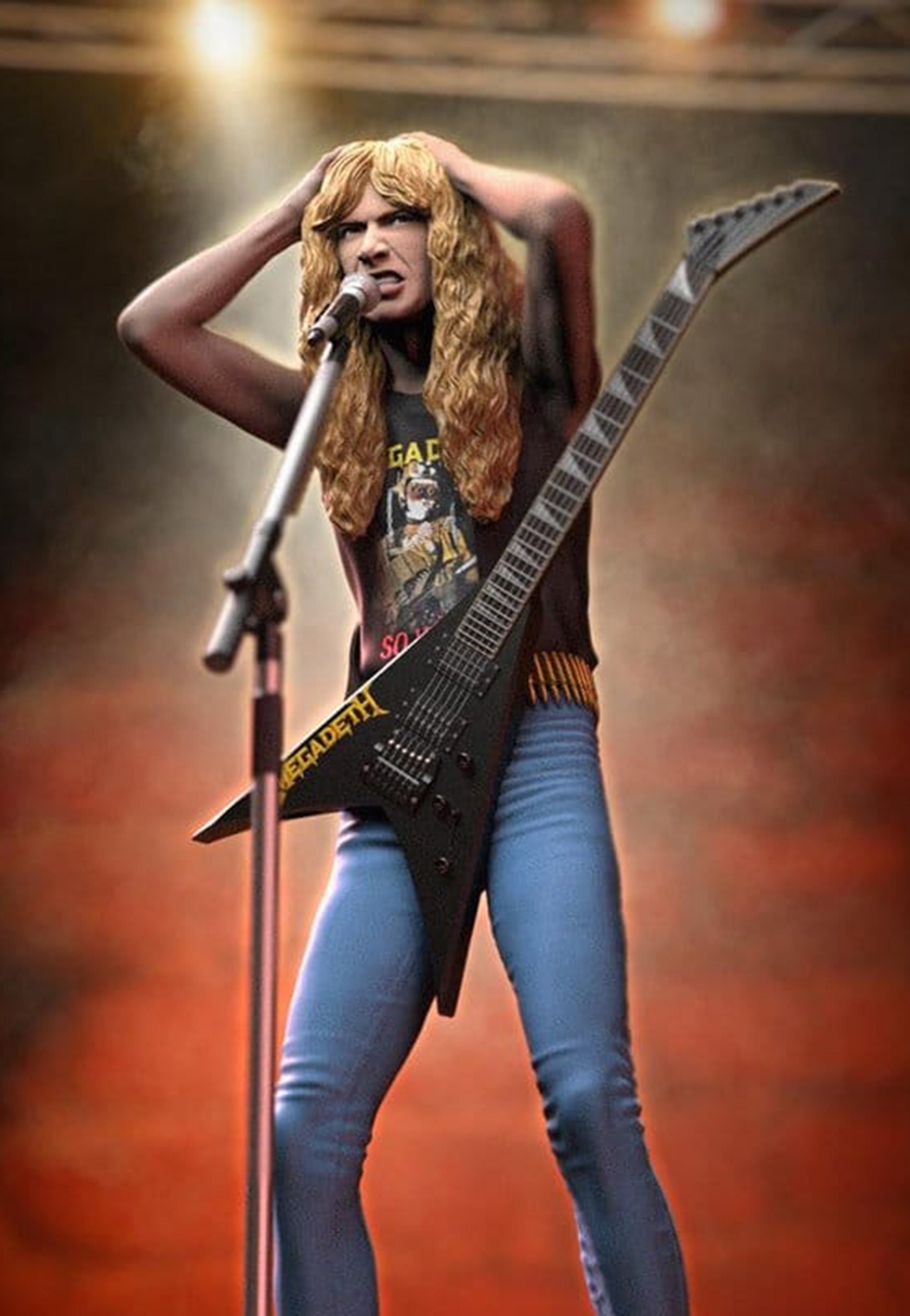 megadeth-dave-mustaine-ii-rock-iconz-statue-limit-e-multicolore image 3