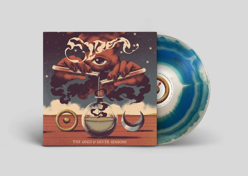 elder-gold-silver-sessions-lp-vinyle-bleu-bone-swirl image 1