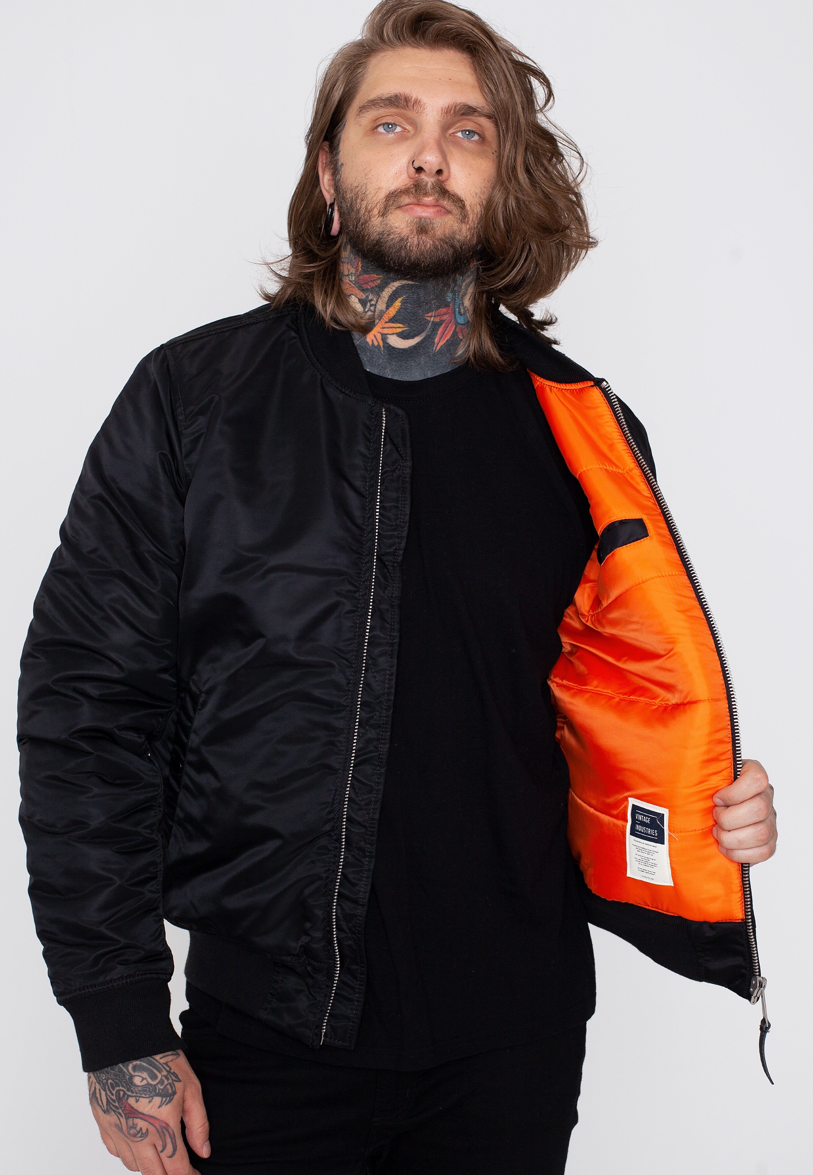 vintage-industries-westford-ma1-veste-bomber-noir image 2