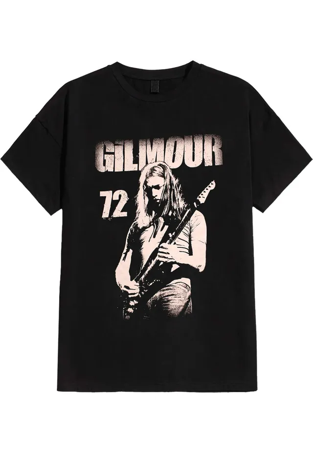 david-gilmour-72-t-shirt-noir-manches-courtes-homme image 1
