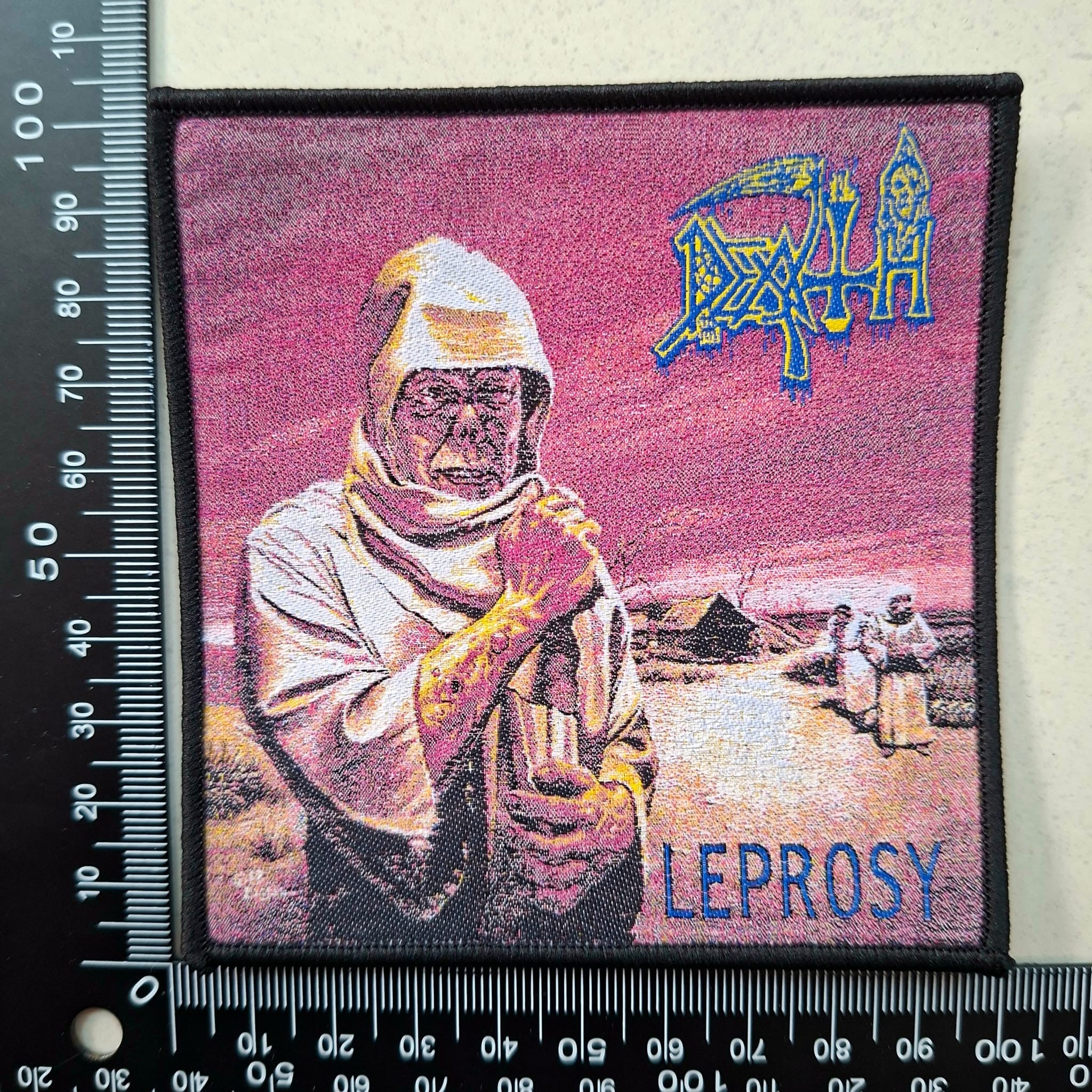 death-leprosy-petit-patch-tiss-death-metal-coudre image 2