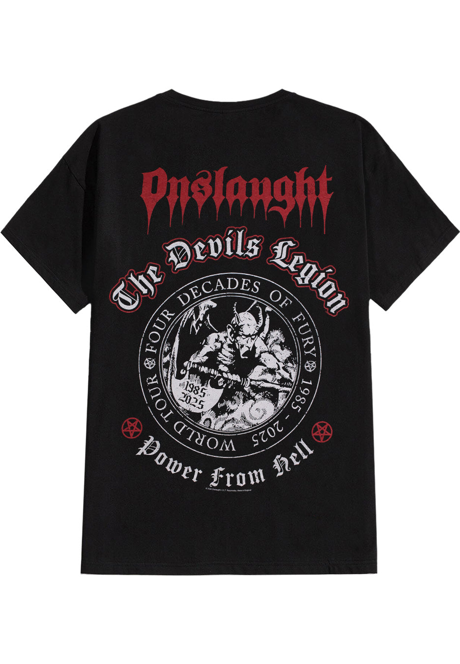 onslaught-power-from-hell-t-shirt-noir-homme-thrash image 2