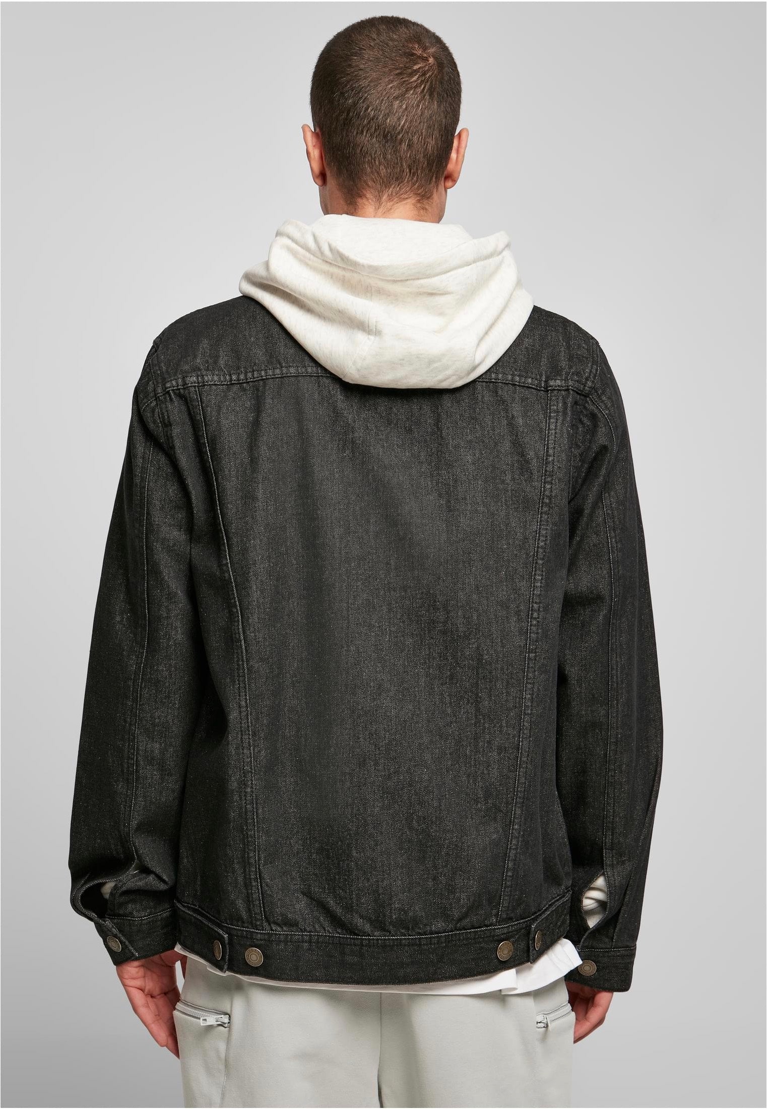 urban-classics-organic-basic-veste-jean-noir-homme image 6