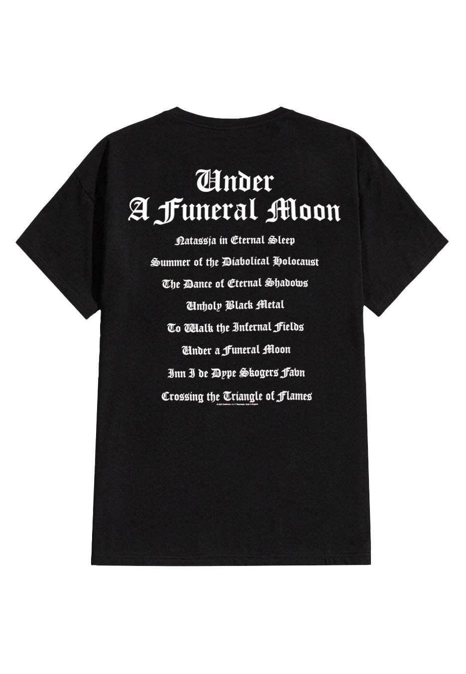 darkthrone-under-a-funeral-moon-t-shirt-noir-taille-m image 2