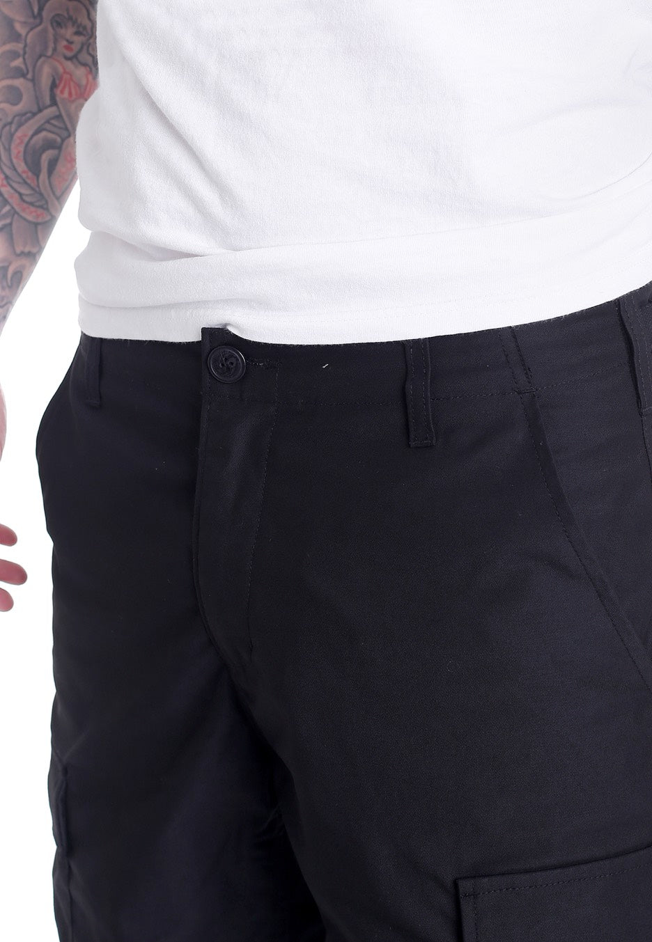vintage-industries-bdu-cargo-pantalon-cargo-noir-loose-fit image 5
