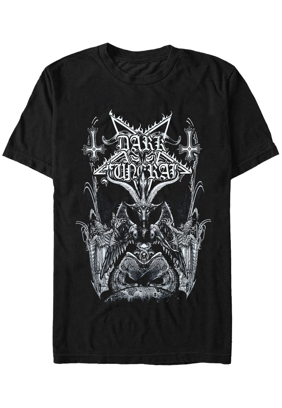 dark-funeral-baphomet-t-shirt-noir-homme image 1