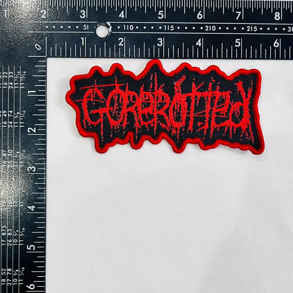 gorerotted-logo-patch-tiss-rouge-bordure-noire image 5