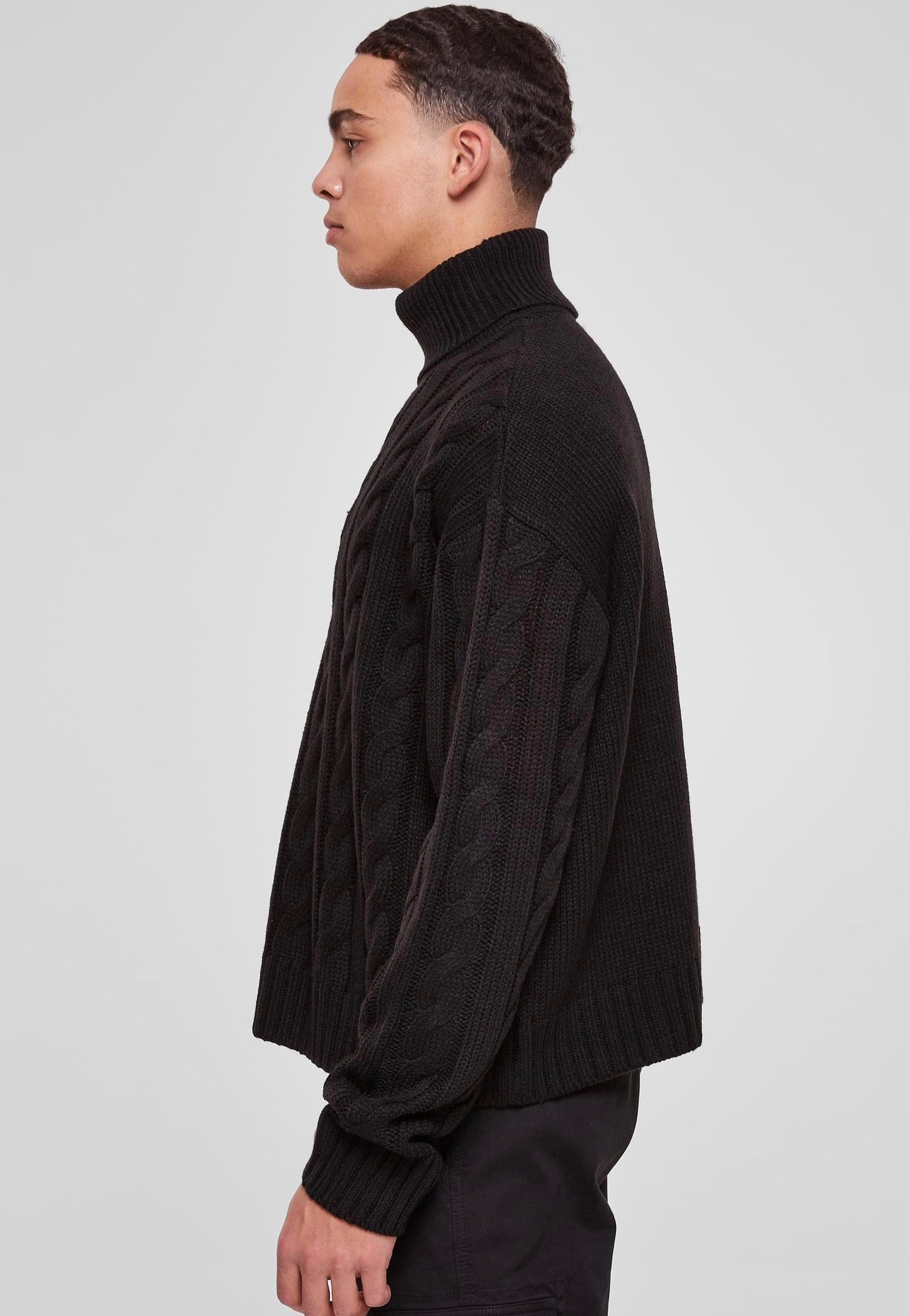 urban-classics-boxy-roll-neck-pullover-noir-col-roul image 2