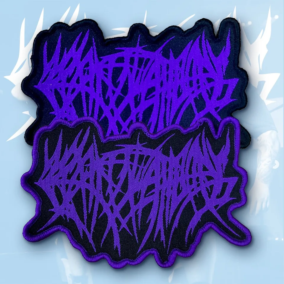 crepitation-logo-patch-cusson-tiss-coudre-bordure-noire image 1