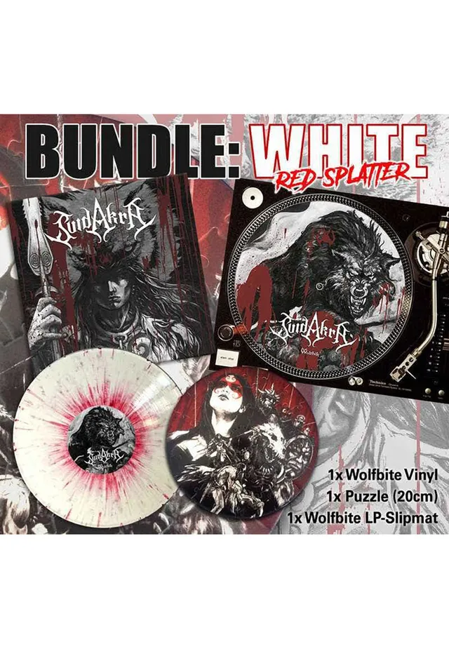 suidakra-wolfbite-vinyle-splattered-blanc-rouge-death-metal image 1