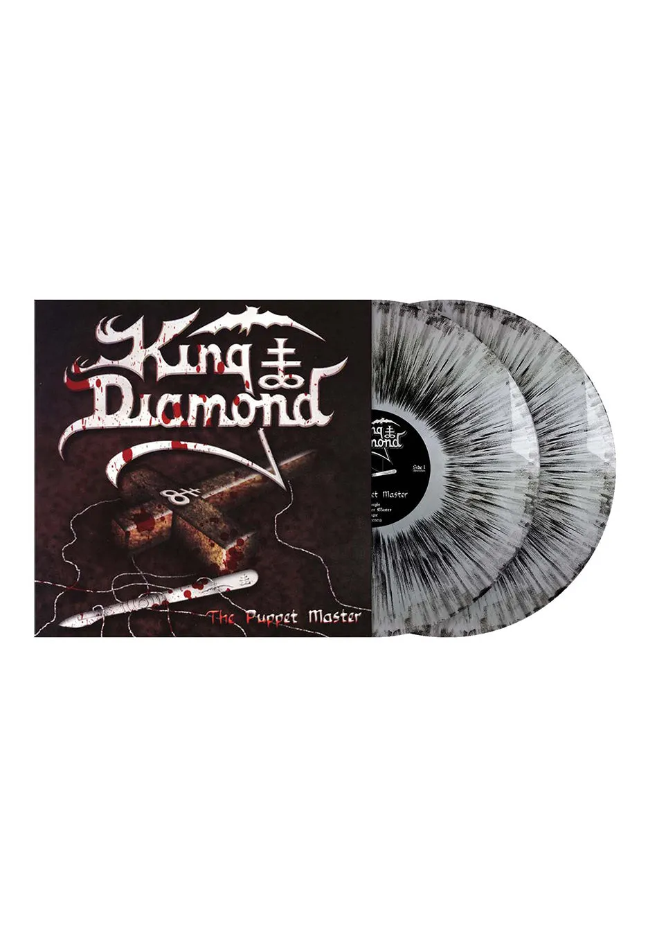 king-diamond-the-puppet-master-double-vinyle-couleur-silver-black image 1
