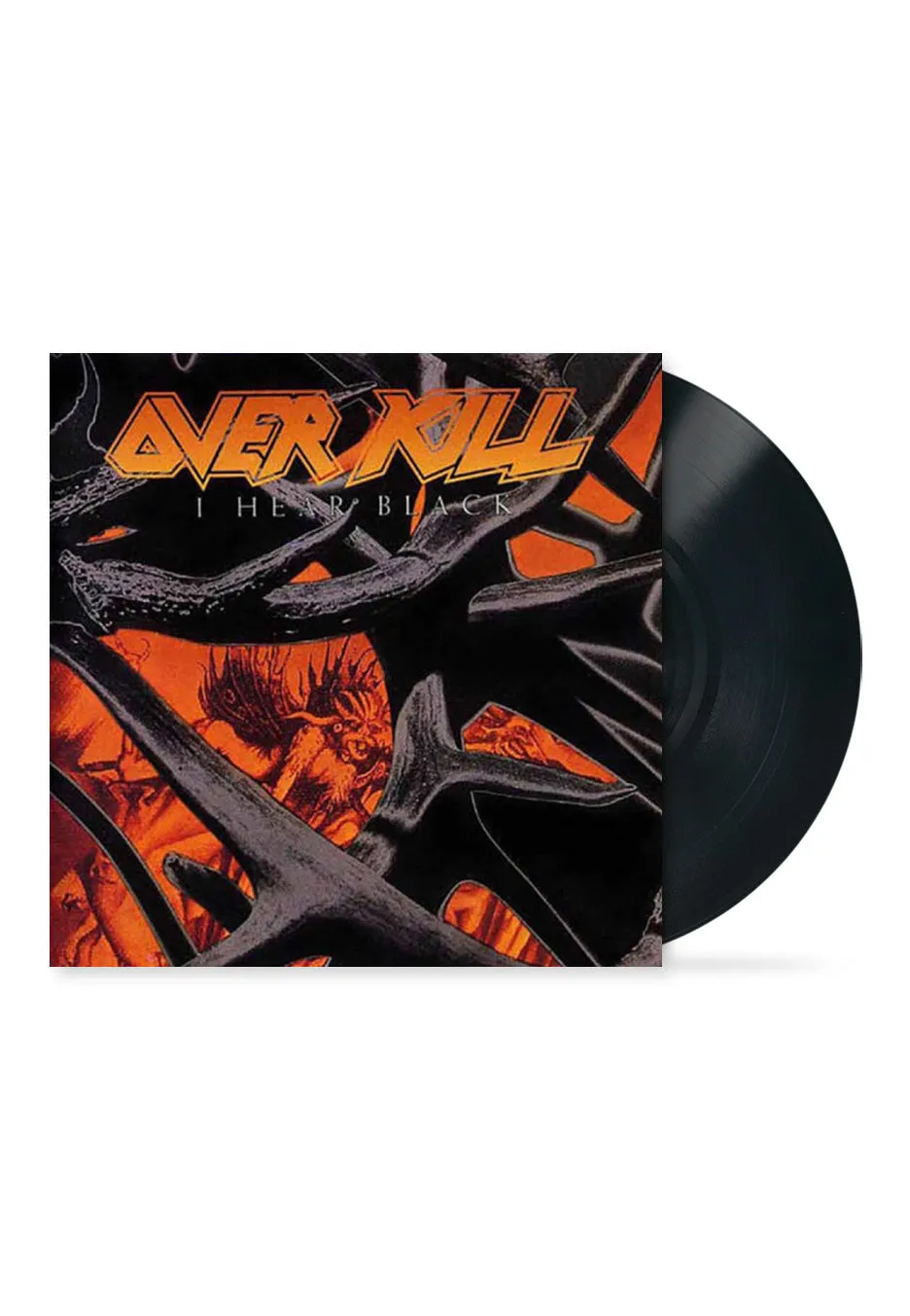 overkill-i-hear-black-vinyle-lp-thrash-metal image 1