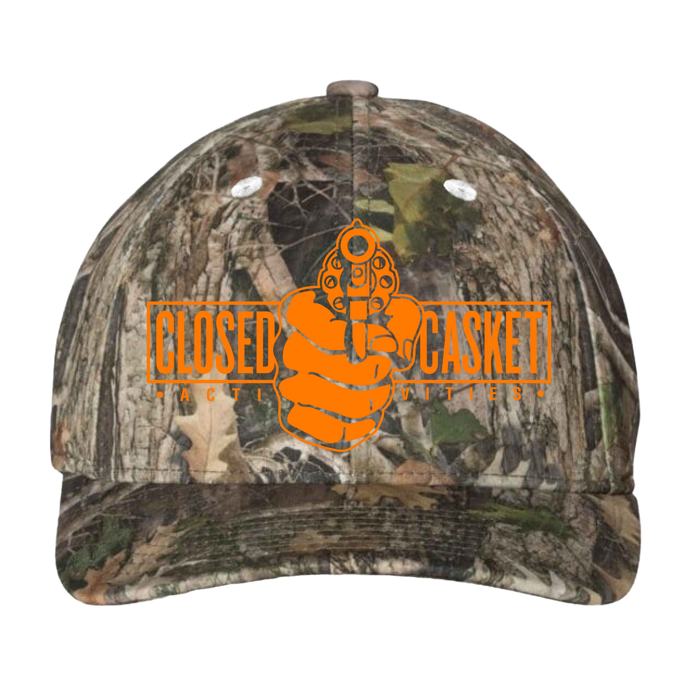 cca-hand-gun-casquette-camo-broderie-orange-r-glable image 1