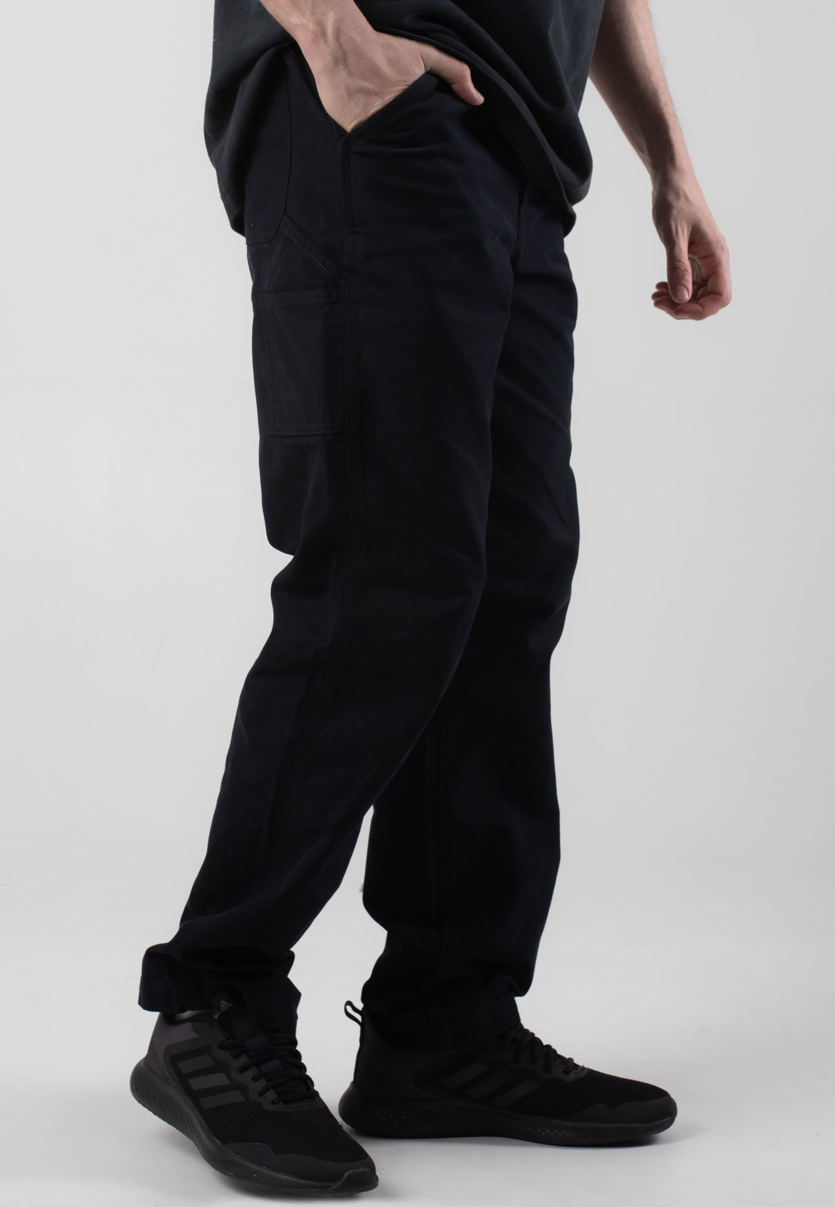 vintage-industries-scope-black-pantalon-cargo-noir image 3