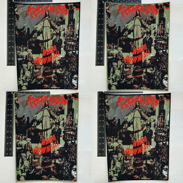 terrorizer-world-downfall-backpatch-bordure-kaki image 1