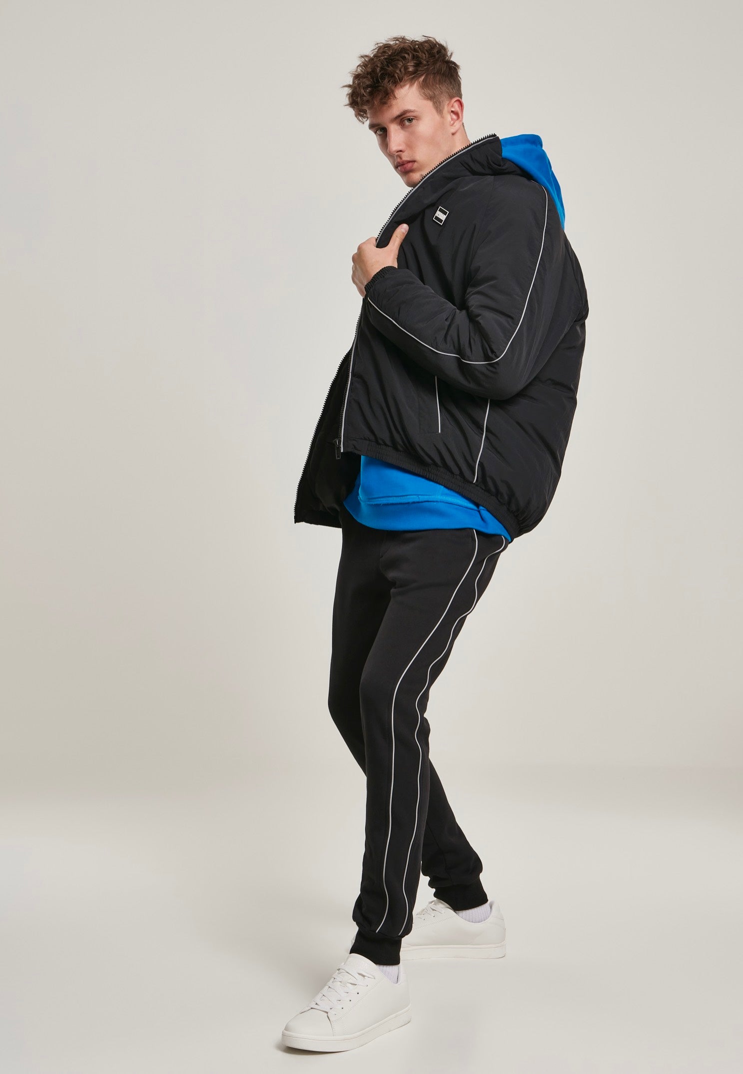 urban-classics-reflective-piping-black-veste-noire-taille-m image 4
