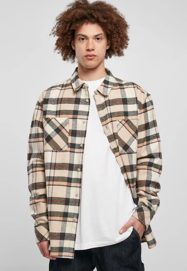 urban-classics-checked-mountain-chemise-carreaux-vert-s image 1