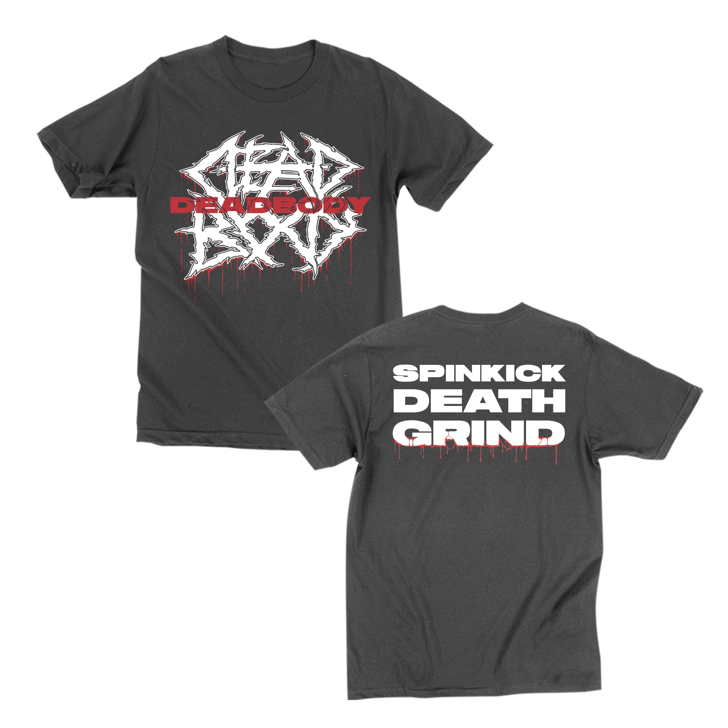 closed-casket-deadbody-spinkick-death-grind-t-shirt-noir-taille-l image 1