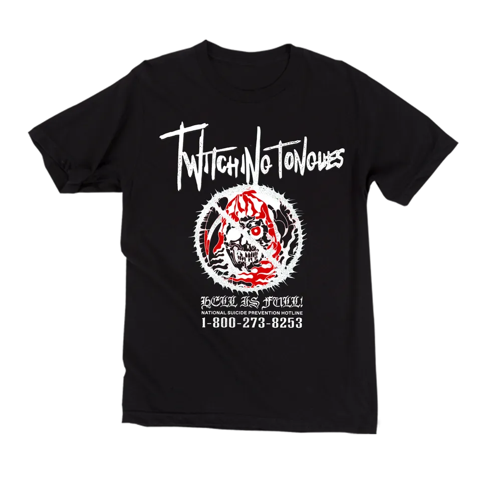 closed-casket-activities-twitching-tongues-hell-is-full-t-shirt image 1