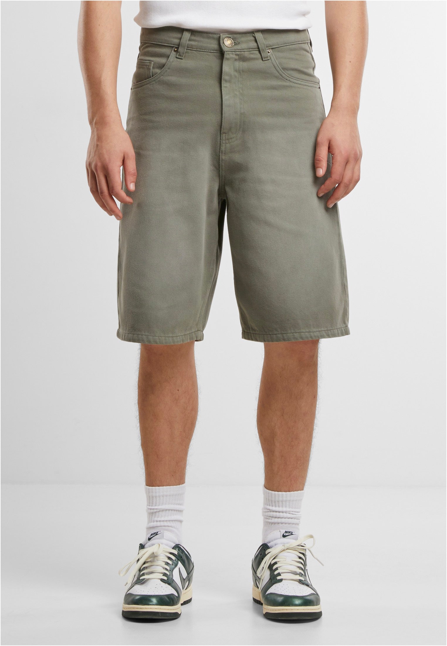 urban-classics-90-s-heavy-denim-paleolive-short-jean-vert image 2