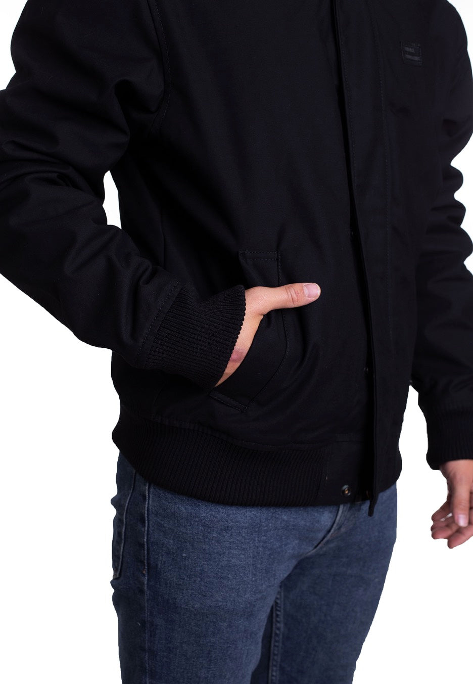 vintage-industries-hudson-black-veste-noire-hiver-homme image 4