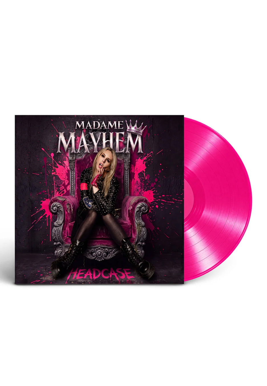 madame-mayhem-headcase-vinyle-rose-dition-limit-e-hard-rock image 1