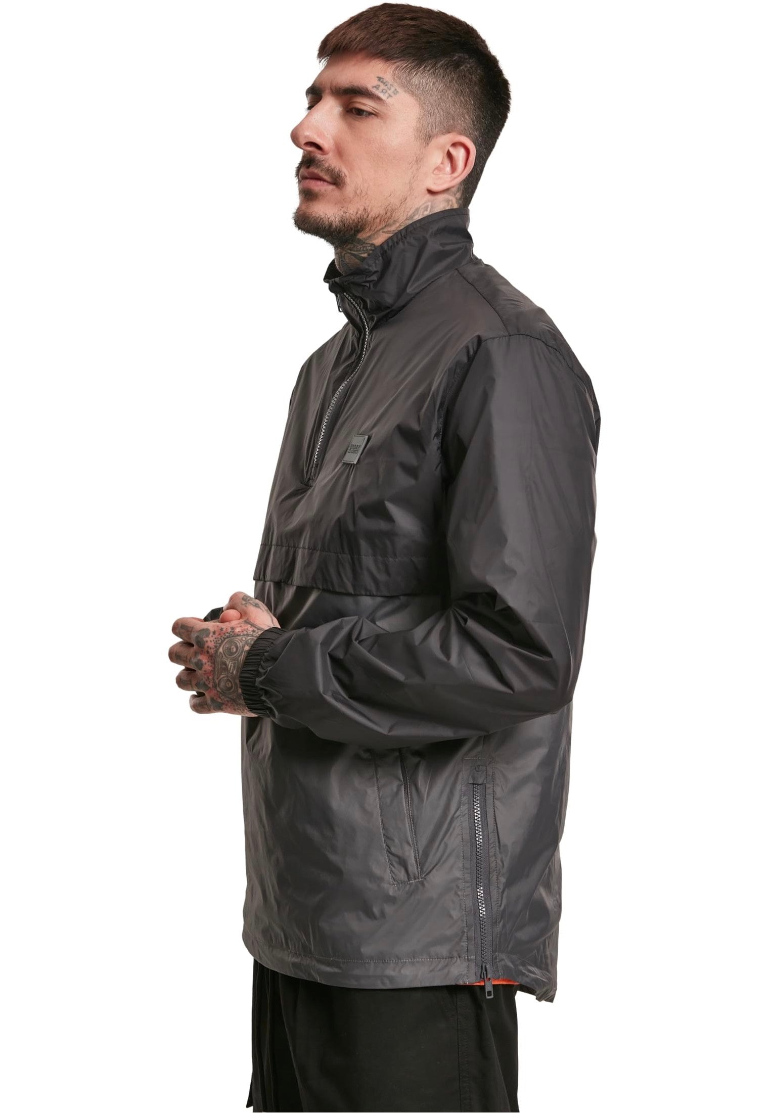 urban-classics-stand-up-collar-pull-over-coupe-vent-noir image 5