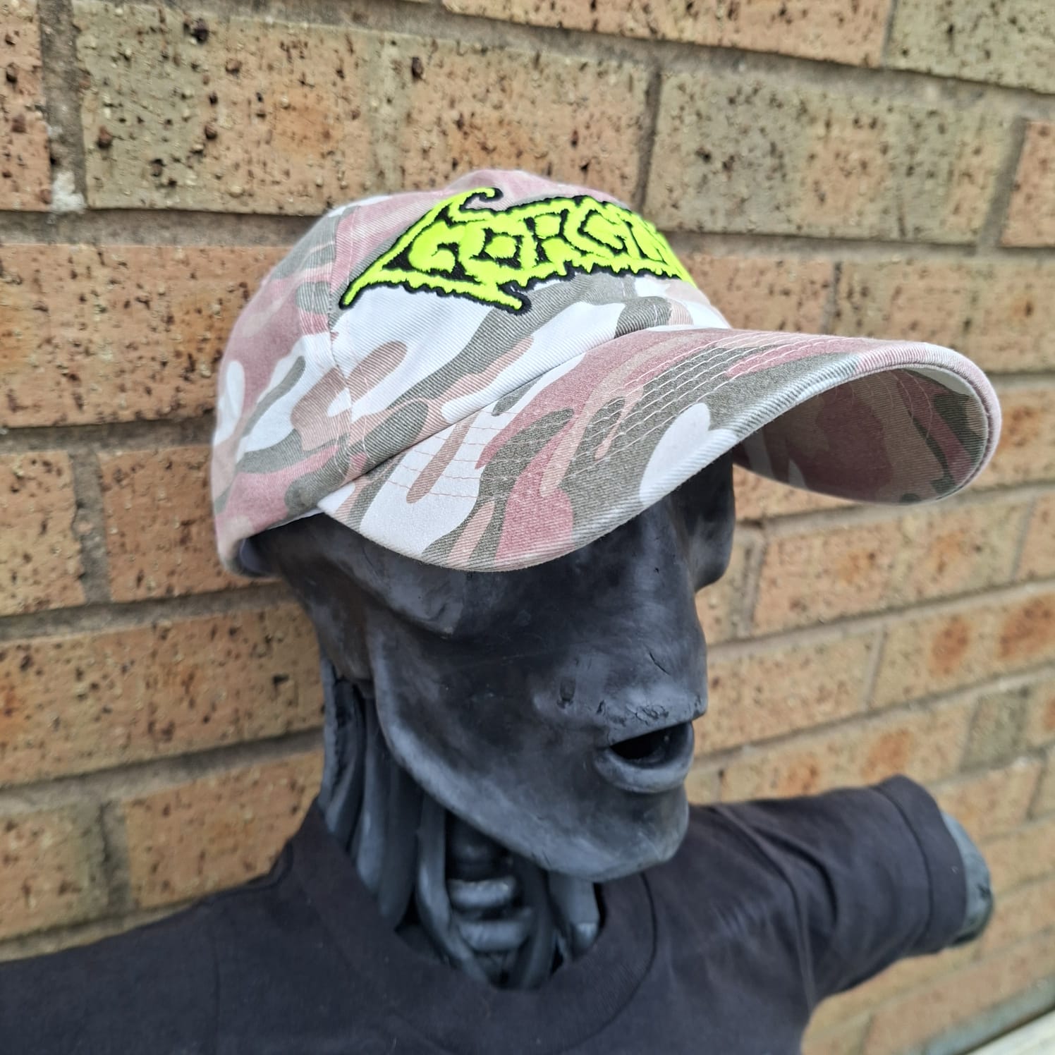 gorguts-casquette-dad-cap-camo-rose-logo-phospho image 4