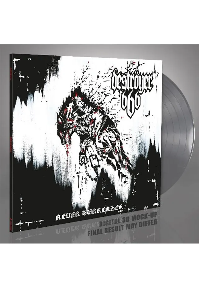 destr-yer-666-never-surrender-vinyle-argent-thrash-black image 1
