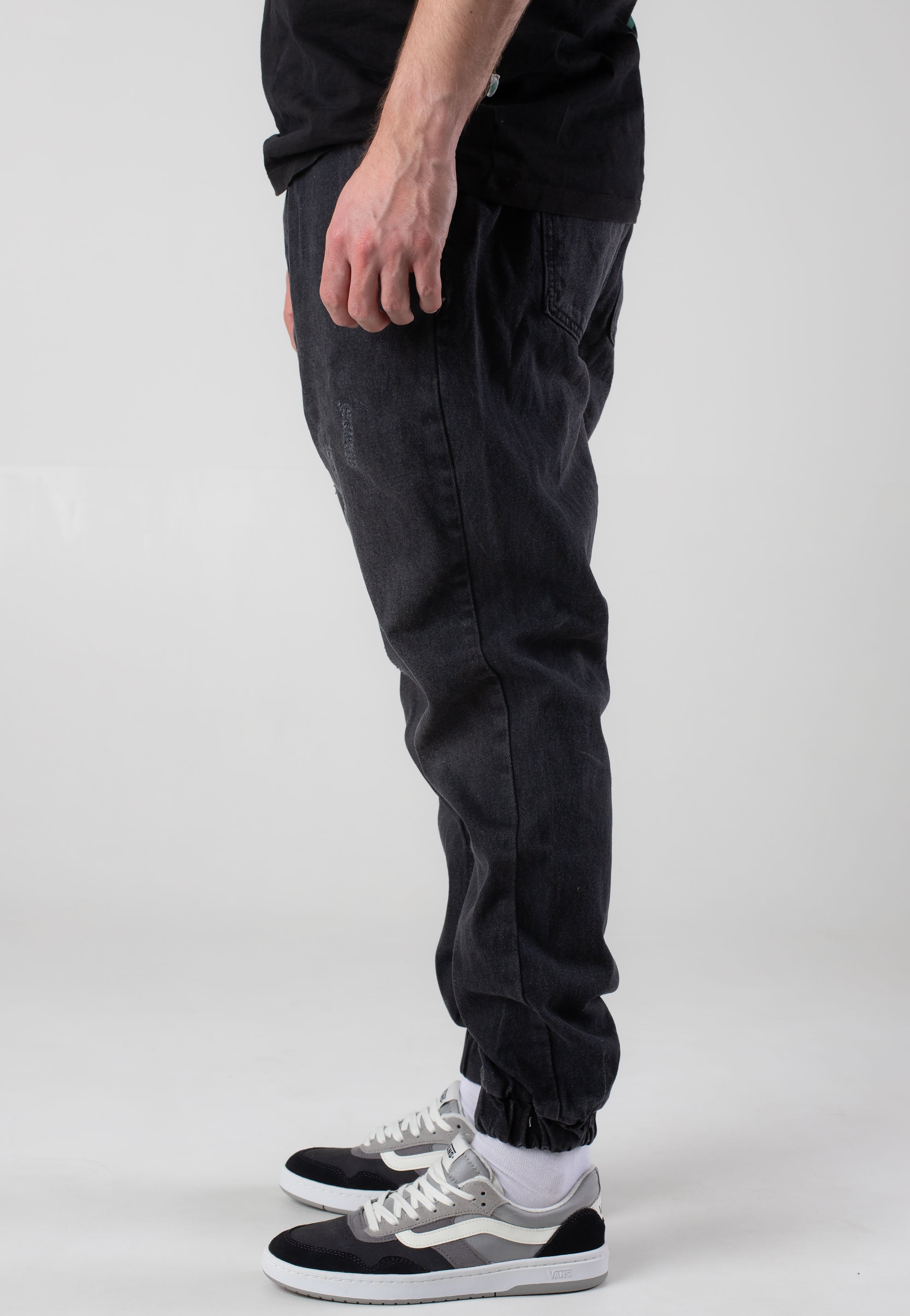 urban-classics-jogg-denim-black-washed-pantalon-jogger-noir image 4