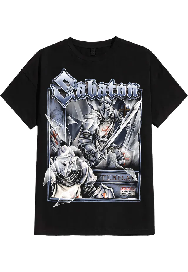 sabaton-templars-action-figures-t-shirt-noir-homme image 1