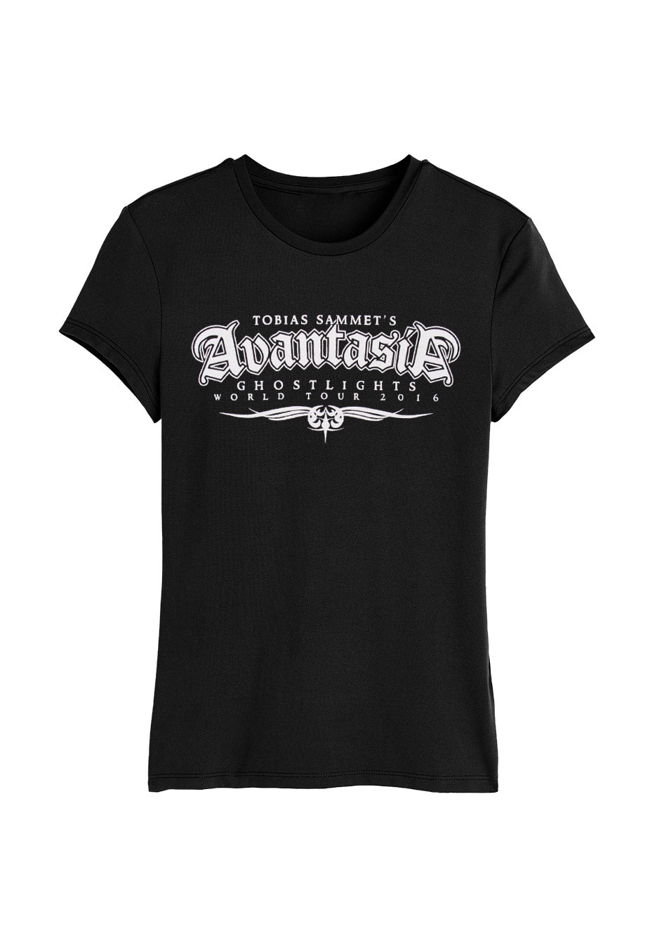 avantasia-vintage-logo-t-shirt-femme-noir-m image 1