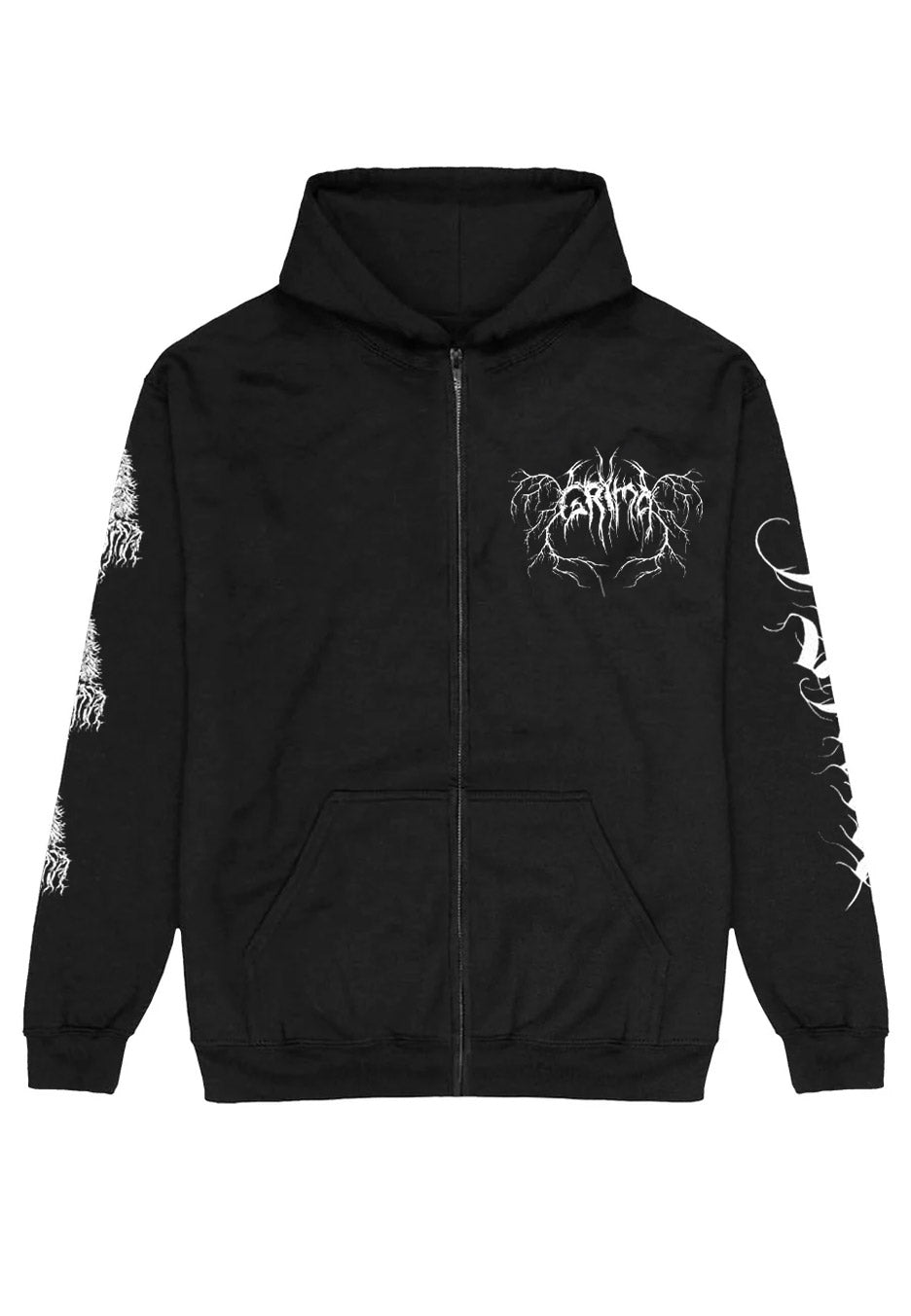 grima-nightside-sweat-zipper-noir-black-metal-atmosph-rique image 1