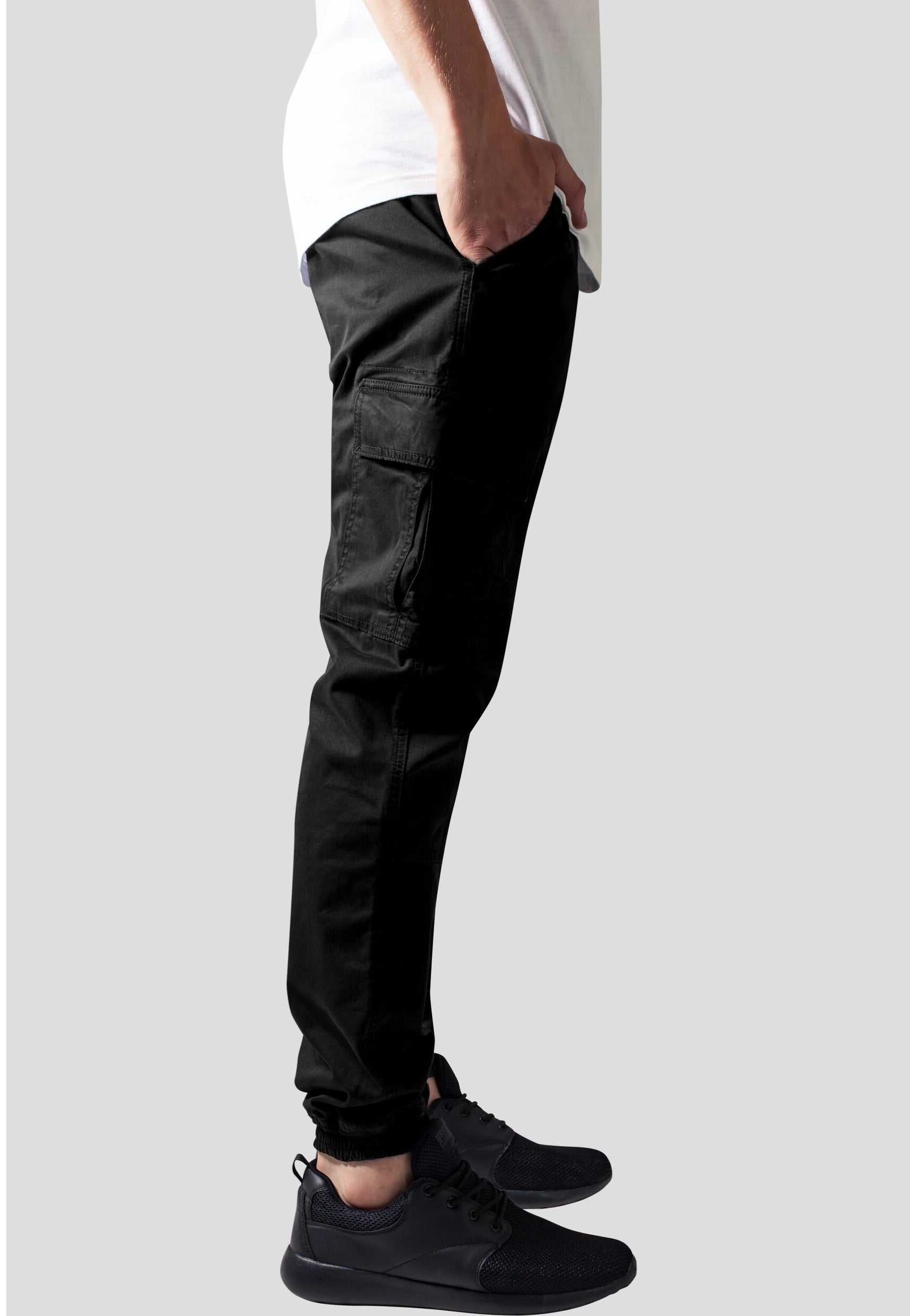 urban-classics-washed-cargo-twill-pantalon-cargo-noir-w30-coton image 7