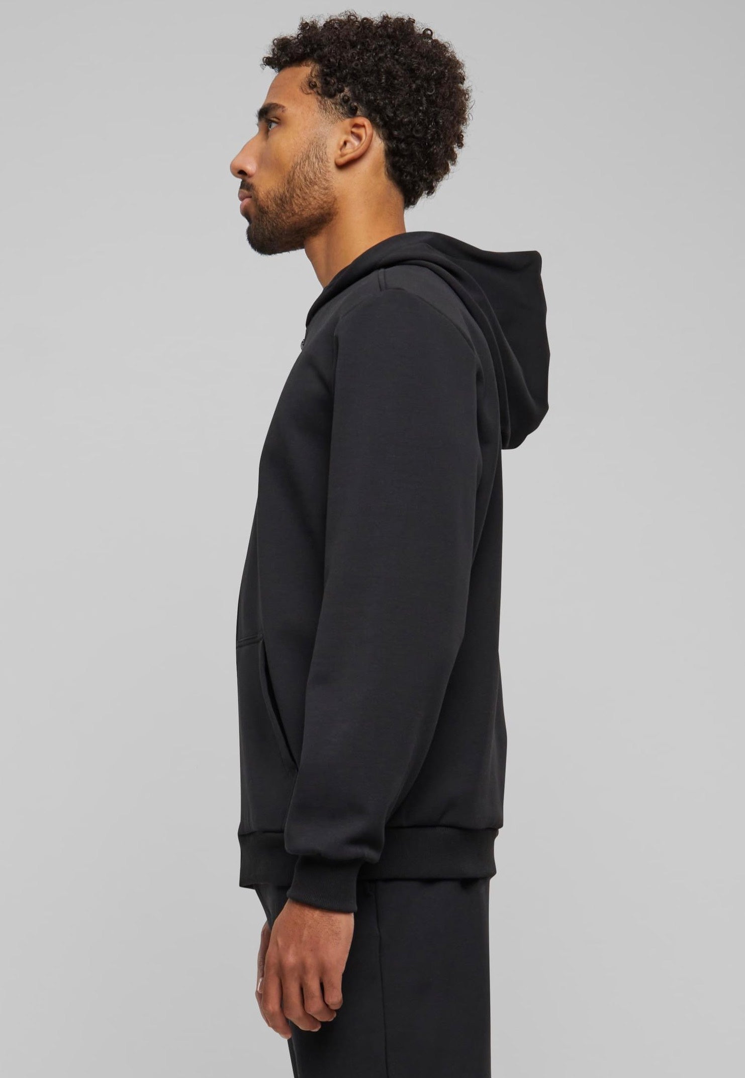 urban-classics-cozy-zip-sweat-zipp-noir-homme image 2