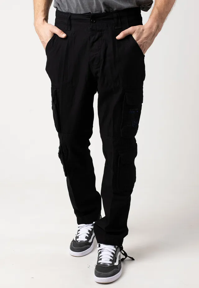 brandit-pure-slim-fit-pantalon-cargo-noir-homme image 1