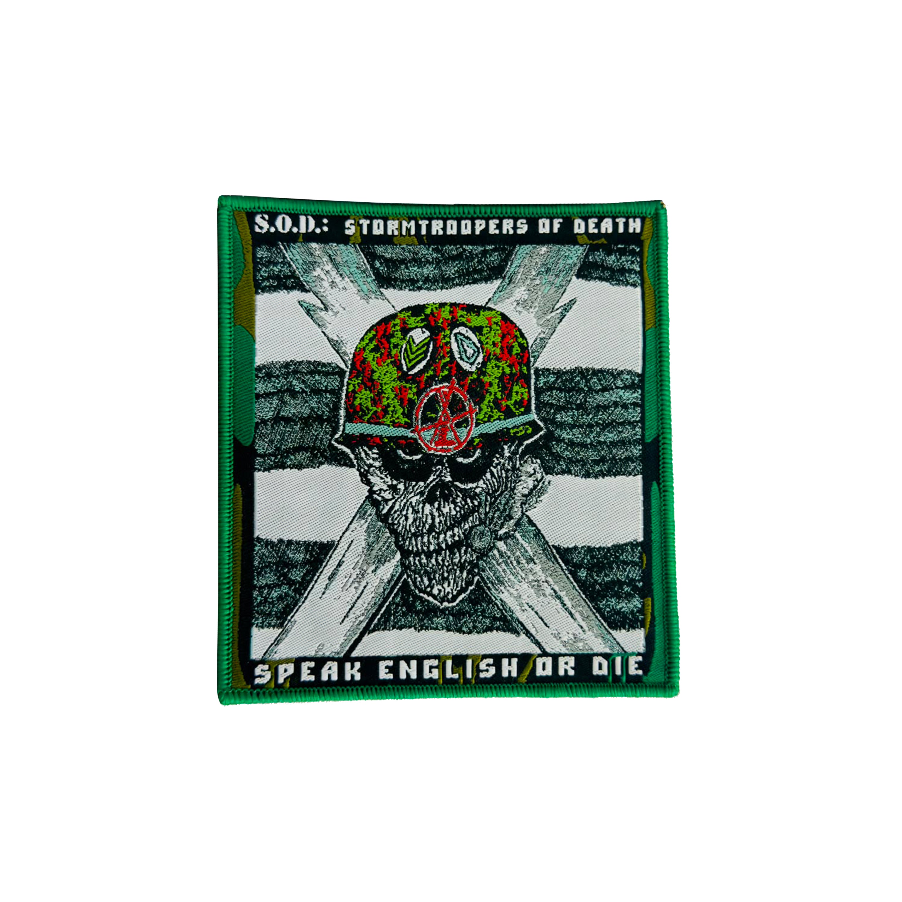 s-o-d-speak-english-or-die-patch-tiss-bordure-noire image 4