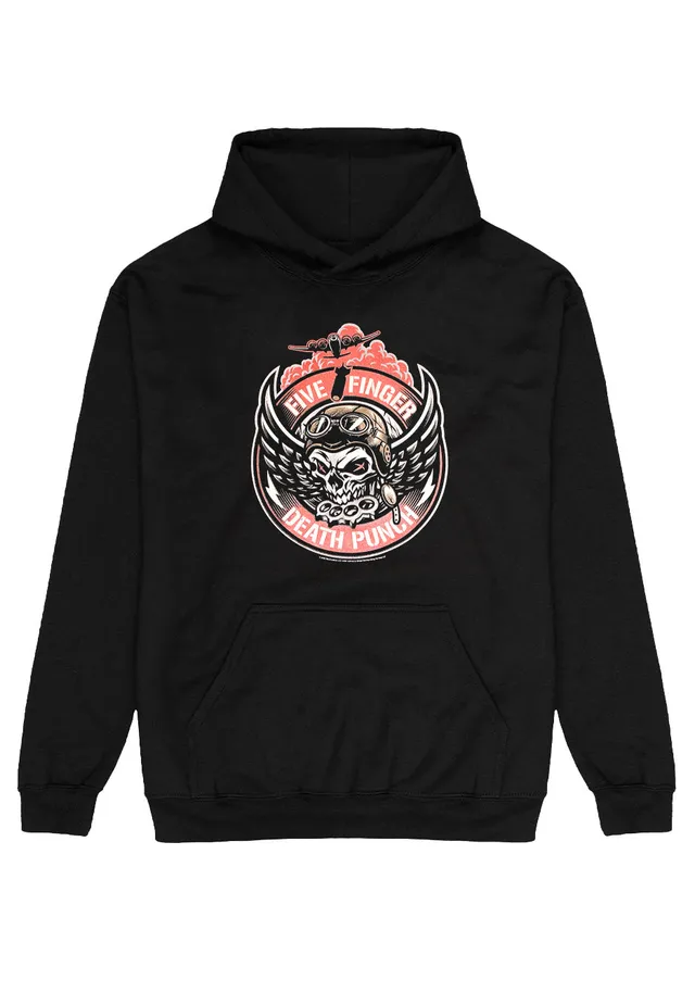 five-finger-death-punch-bomber-patch-hoodie-noir-m image 1