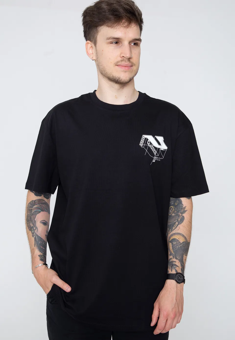 urban-classics-organic-constructed-t-shirt-noir-homme image 1