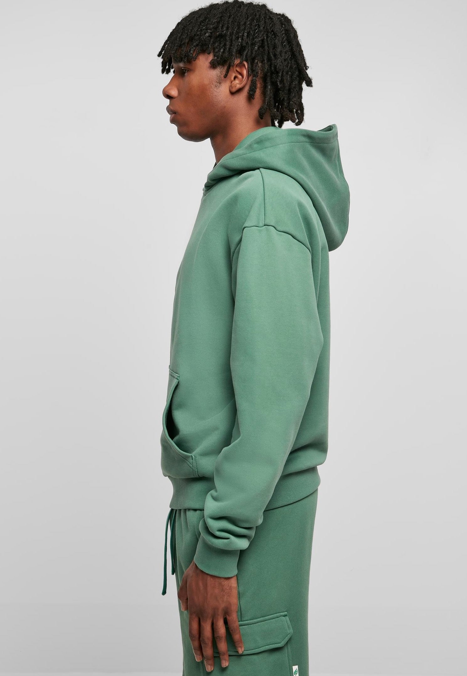 urban-classics-ultra-heavy-leaf-sweat-capuche-vert image 4