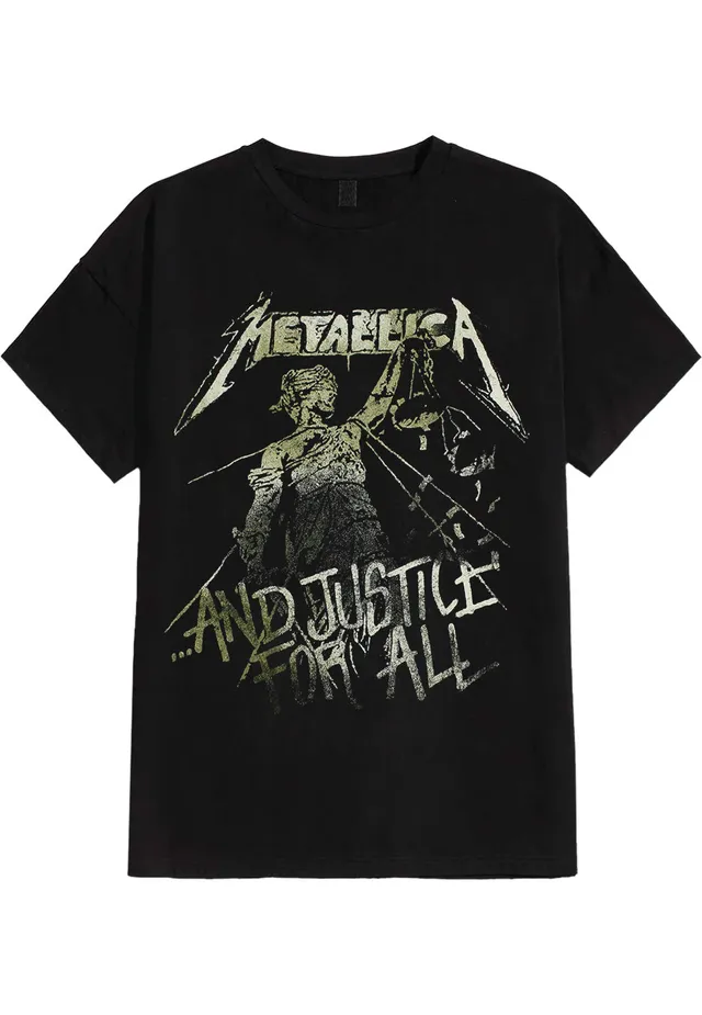 metallica-justice-vintage-t-shirt-noir-homme-manches-courtes image 1