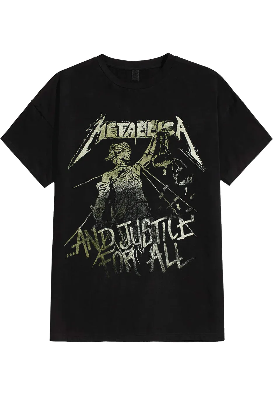 metallica-justice-vintage-t-shirt-noir-homme-manches-courtes image 1