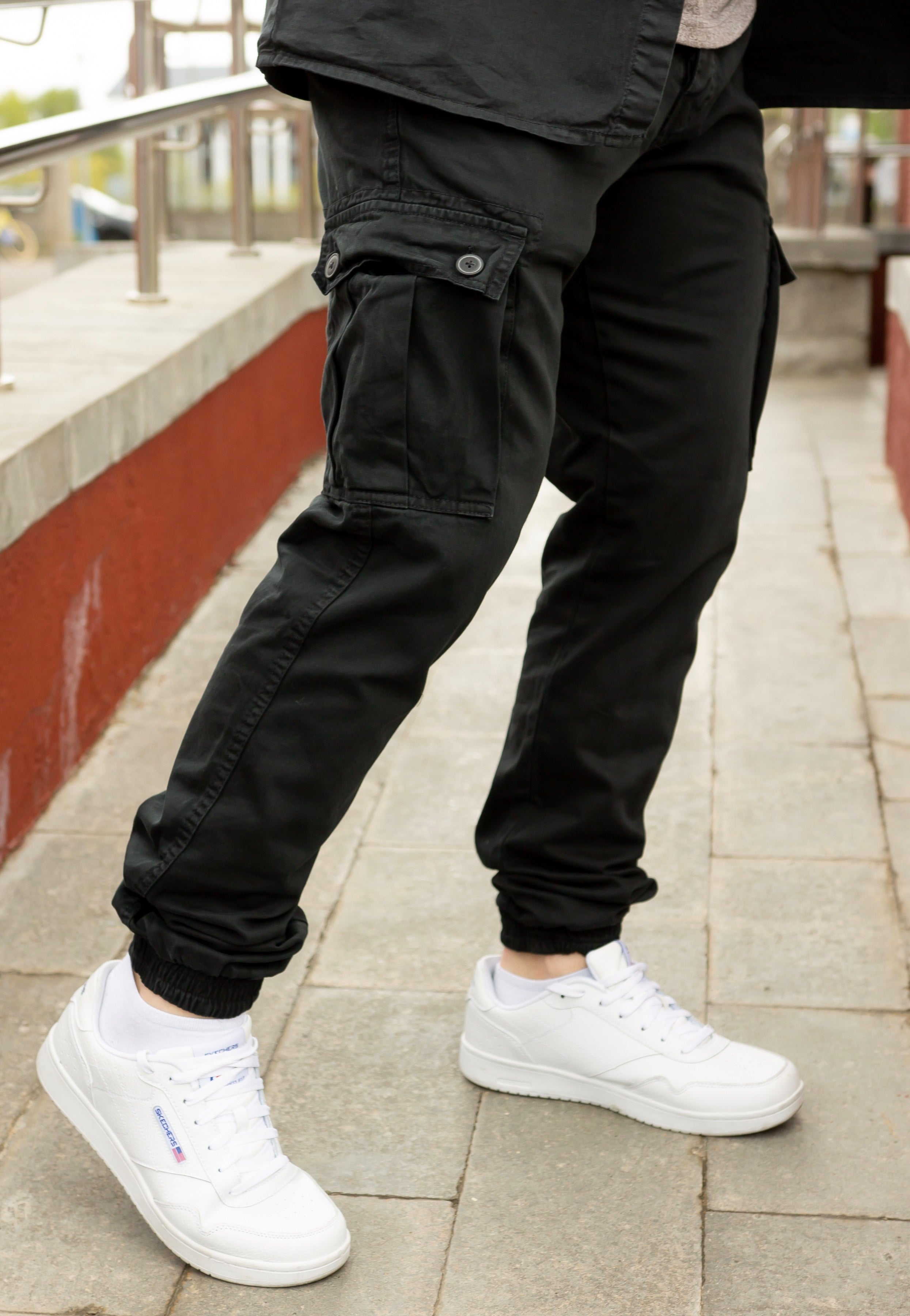 surplus-bad-boys-black-pantalon-cargo-noir-coton image 5