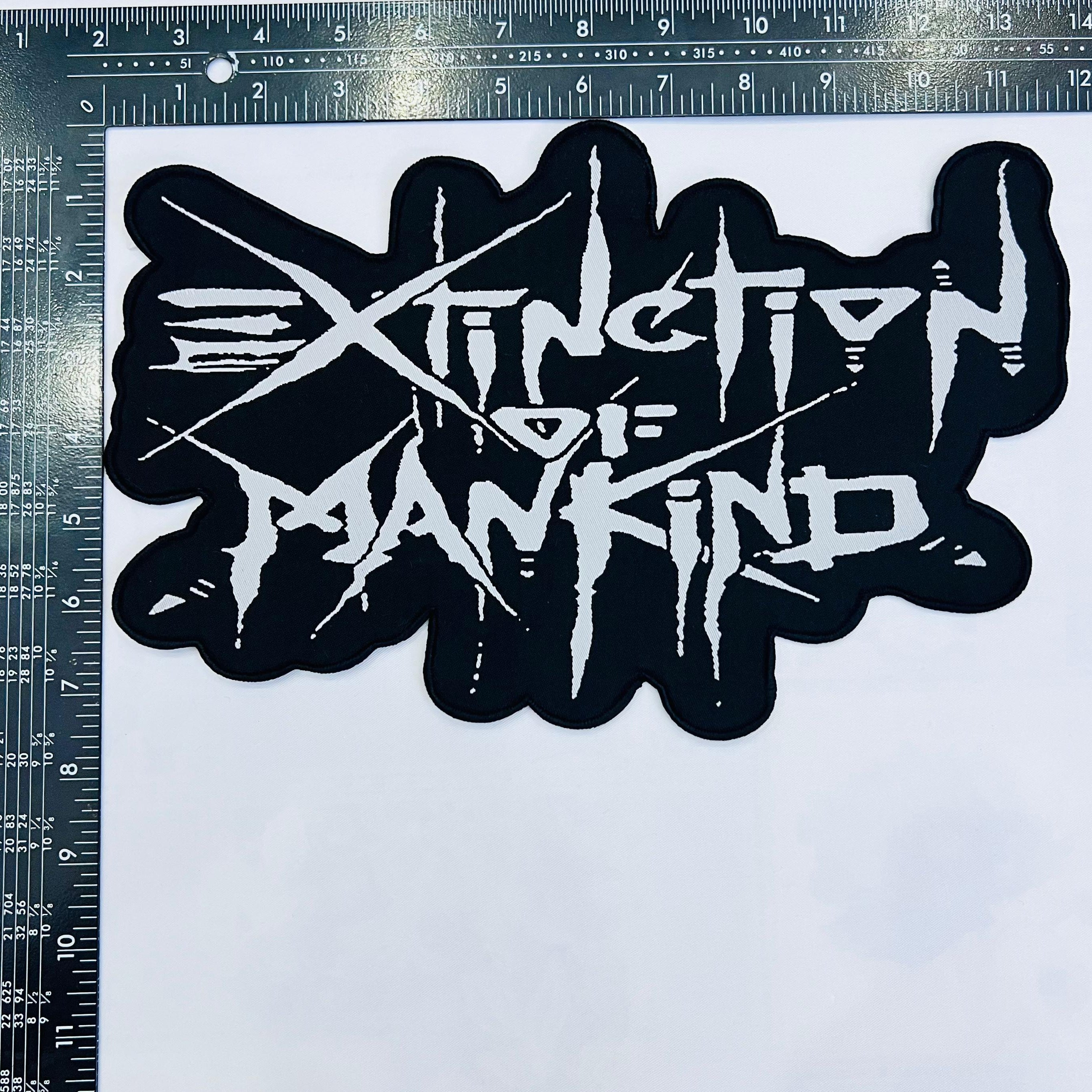 extinction-of-mankind-logo-patch-tiss-oversize-noir-30-cm image 3