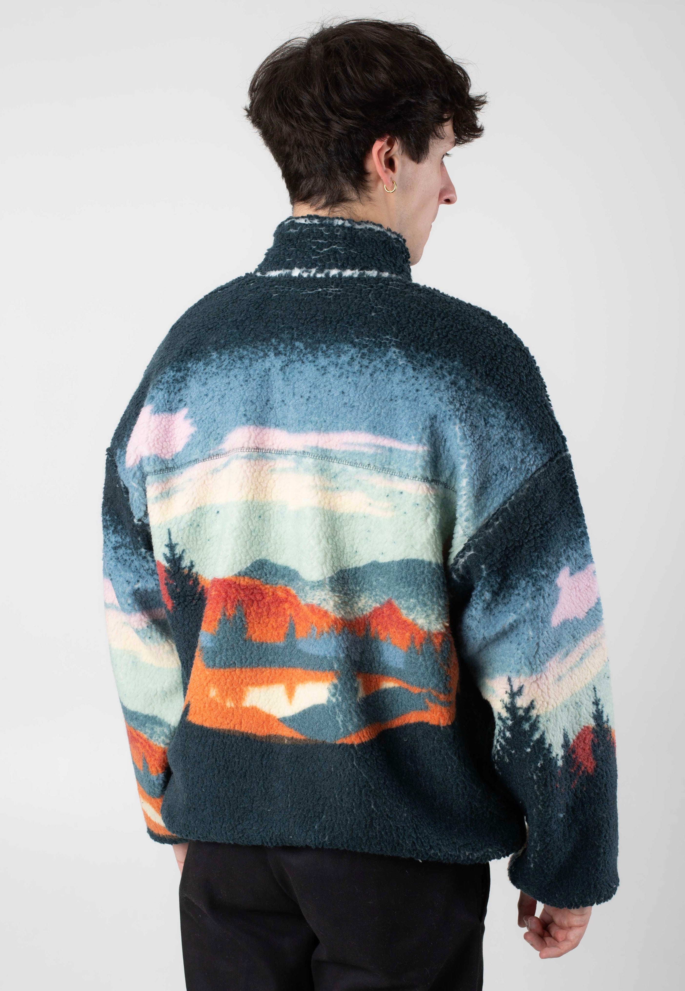 only-sons-blaze-reg-full-zip-veste-polaire-bleue image 2