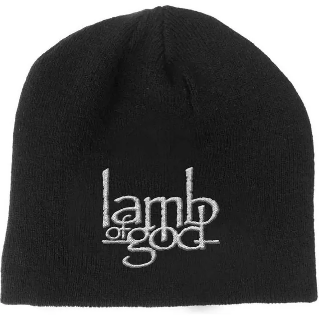 lamb-of-god-logo-beanie-bonnet-brod-metal-hiver image 1